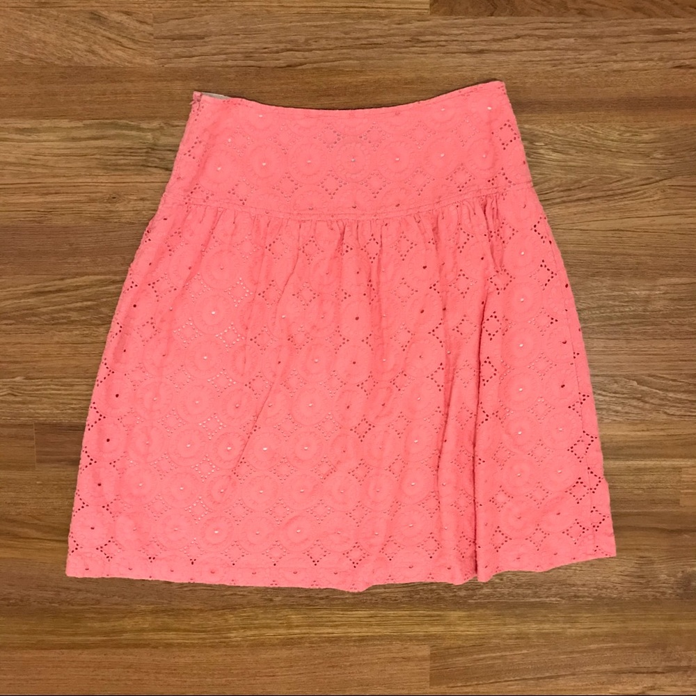 🌈 2/$10 Apostrophe cotton crochet lace skirt